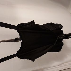 Rygrass Black Pleated top XL